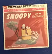 Gaf SEALED B544 Snoopy & the Red Baron PEANUTS Cartoon view-master Reels Packet