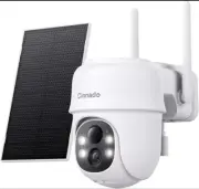 Cinnado B6 2K 3MP Wireless Security Camera With Solar Power Panel Brand New