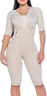 [CATHLEYA SCULPT] – Full Body Shaper for Women with Sleeves and Bra – Faja Colombiana Post Surgery Stage 1 BBL Tummy Control