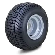WANDA Golf Cart Tire Wheel Assembly 215/60-8 4-Ply w/5 Lugs on 4.5" Silver Rim