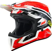 Suomy X-Wing Subatomic Motocross Helmet, black-red, Size L for Men Black Red
