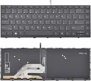 SUNMALL Replacement Keyboard Compatible with HP Probook 430 G5 / 440 G5 / 445 G5/ 640 G4 / 645 G4 / 640 G5 Laptop (Backlight, Back)