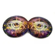 16mm Magic Cyberpunk Eye Flatback Cabochons for Jewelry Making, Dolls, Taxidermy