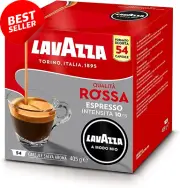 A Modo Mio Qualità Rossa 54 Pods, Arabica & Robusta, Intensity 10, Medium Roast