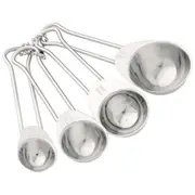 4pc Avanti Professional Kitchen Food Cooking/Baking Measuring Spoon Set Silver