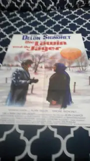 1973 German one-sheet poster The Burned Barns Alain Delon Simone Signoret