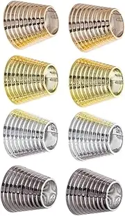 Baluue Ponytail Holder Hair Clip 8pcs Ponytail Cuffs Metal Spiral Barrette Non-slip Keeps Ponytail in Place