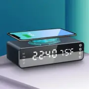 3 in 1 Digital Alarm Clock Wireless Charger Dock Alarm Clock Thermometer