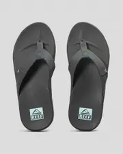 [Reef] Reef Men's Cushion Phantom Flip Flops Slippers in Gunmetal/Ocean Size 4 4 Gunmetal/Ocean