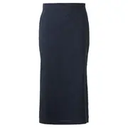 [pushBUTTON] Navy Cutout Back H-Line Skirt