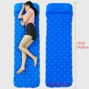 Camping Tent Sleeping Mat Inflatable Picnic Mats Portable Foldable Pad Navy blue