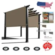 Stylish 16' x 10.5' Pergola Replacement Canopy – Waterproof Shade in Muddy Water