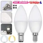 LED 3W B15 E14 Candle Globe Light Bulbs Lamp SES SBC Saving Bulb Cool Warm White