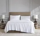 Luxury Cotton 1200 Thread Count Cotton Sateen 4-Piece Sheet Set, Queen, White