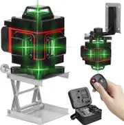 Lertenys 30m Self-leveling Laser Level, 16 Line Cross Line Laser, 4.0ah Rechargeable Battery, Ip54 Green Laser, 4 X 360rotation