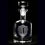 Monogrammed Decanter for Whiskey, Scotch, Bourbon, Rye, Gin, Vodka, Liquor