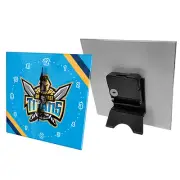 Gold Coast Titans NRL Mini Analogue Glass Clock Christmas Birthday Gift