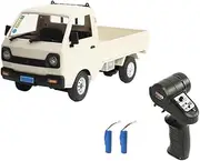 Generic Authentic WPL D12 RC Truck Car 1:16 Scale, White, 2 Batteries Included