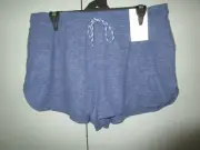 Ladies Cotton On Body Supersoft blue lounge shorts Size L
