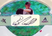 2003 Fleer eX Emerald Essentials Autograph Brandon Webb Diamondbacks