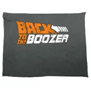 Back To The Boozer Alcohol - Novelty Tea Towel cleaning cloth Dish Kitchen Gift