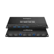 Kvm Switch Displayport 2 Monitors 2 Computers 4K 240Hz Hotkey Switching 8k Kv...