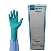 *50-Pairs* Medline SensiCare PI Surgical Gloves Size-7.0 Sterile Green MSG9270