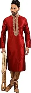 [Shreyanvi] Kurta Pyjama Set For Men Traditional Designer Ethnic Indian Royal Wedding Engagement Party /Festive Wear