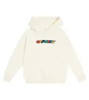 [Off-White Kids] Off-White Kids Logo cotton jersey hoodie Y 8 multicoloured