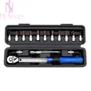 16Pcs 1/4 Drive Click Torque Wrench 2-24NM Ratchet Spanner Adjustable Repair Set