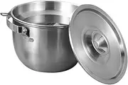 Stainless Steel Bacon Grease Container with Strainer Oil Pot for Kitchen Oil Separation Comfortable Handle Easy to Clean Grease Keeper for Frying Oil