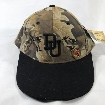 Vintage NWT Ducks Unlimited Camo Hat Cap 1999 Illinois Advantage OSFM New 90s