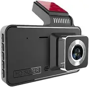 1080P DVR Dash Camera 4 Inch Car Dashcam Driving Recorder 150° Wide Angle Support Night-Vision Loop Recording Reversing Picture Black Front Recording