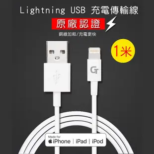 【Glitter 宇堂科技】Lightning USB充電傳輸線MFi蘋果原廠認證 充電線蘋果數據線 (6.1折)