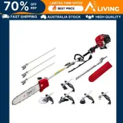65CC Pole Chainsaw Hedge Trimmer Brush Cutter Whipper Saw Snipper 7-in-1 T OG-TM