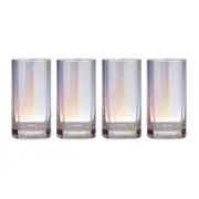 4PK Tempa Ava 464ml/15cm Crystal Highball Tumbler Drinking Glasses Cup Set Opal