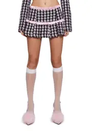 [Sugar Thrillz] Literal Babe Tweed Mini Skirt