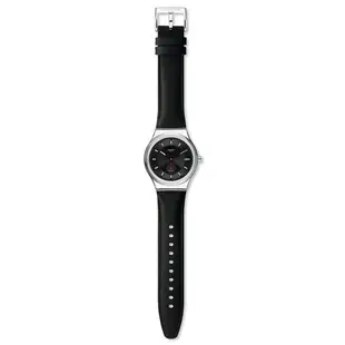 【SWATCH】51號星球機械錶 PETITE SECONDE BLACK 小秒針-黑色-42mm SY23S400