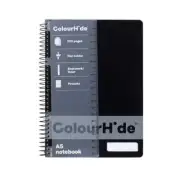 Black Colourhide A5 Handy Size Spiral Side Binding Stylish Notebook 200 Page