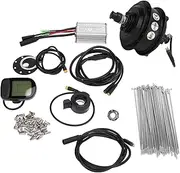 48V 250W Noiseless Gear Hub Electric Bike Motor Kit High Strength Aluminum Copper ABS Material DIY Electric Bicycle Cycling Fun Brushless Hub Motor Set (26 inches)