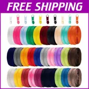 Vibrant 30-Pc Pack of Nylon Coil Zippers with 300 Sliders for Tailoring Projects