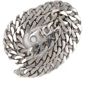 Square Curb Chain 925 SOLID Sterling Silver HEAVY Necklace 22" 24" 26" 13MM