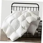 Size Down Feather Fibers Comforter, Ultra-Soft Poly Twin White/Year-round