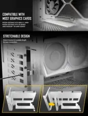 Antec Adjustable Vertical PCI Bracket withPCI-E 4.0 Cable Kit White (200mm) x