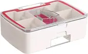 Pill Storage Box - Pill Box With Cutter | Tablet Cutter for Small Tablets | Storage Compartments Small Pill Box | Tablet Cutter Pill Splitter | Pill Case Organiser for Daily/weekly/Monthly Medicine