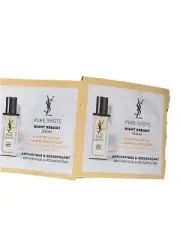 2 x YSL Yves Saint Laurent Pure Shots Night Reboot Resurfacing Serum Sample 1ml