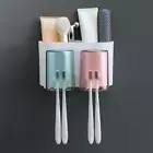 Toothbrush Holder Set No-Punch Home Washstand Toothbrush & Cup Holder N6U1 H6S2