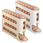 4 Layers Refrigerator Egg Storage Box Large Capacity for Refrigerator Storage #