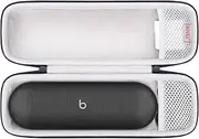 BOVKE Hard Carrying Case for Beats Pill Portable Bluetooth Speaker, Protective Travel Case Holder with Velvet Lining and Mesh Pocket for New Beats Pill Accessories, Black