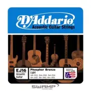 D'Addario EJ16 Phosphor Bronze Acoustic Guitar Strings - Light Gauge - 12-53